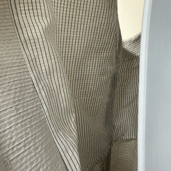 'S MAX MARA Alda Striped Cotton Silk Button Back Dress Size‎ US 8 - Picture 13 of 14